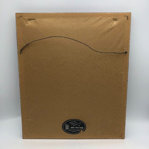 Vintage Needlepoint Framed Wall Art Duck Heart Love Animal Bird Décor - Picture 4 of 9